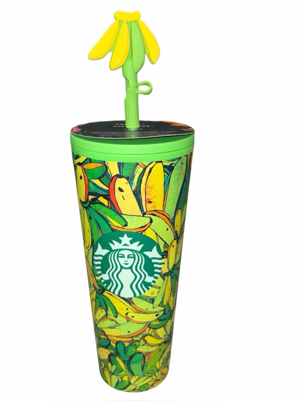 NEW Farm Rio X Starbucks Banana Board 24oz Cold Cup Tumbler 2025